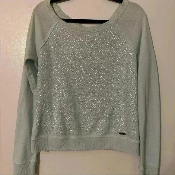 Abercrombie & fitch sequin sweatshirt women L - Picture 4 of 13